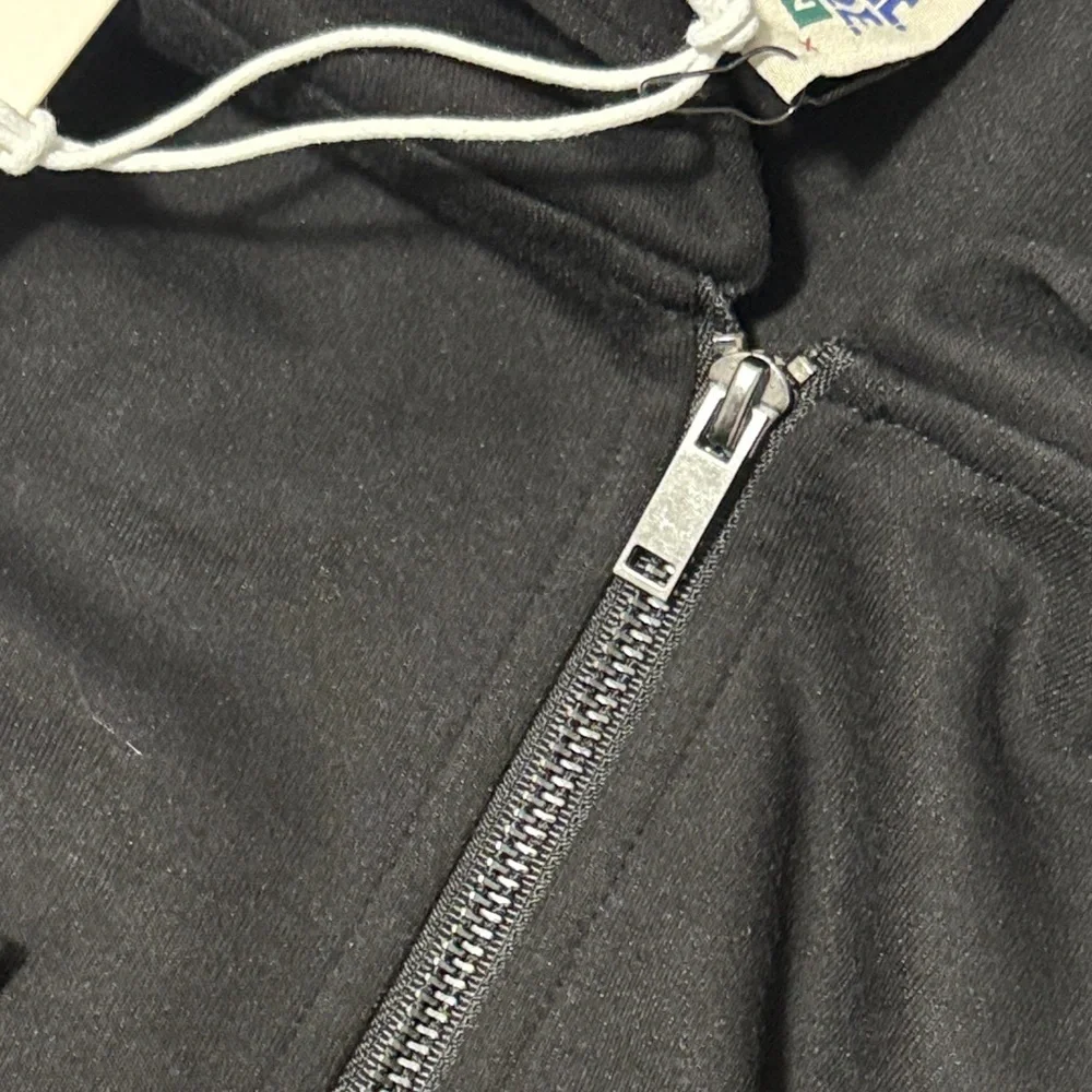 Maison Article Black Tech Zip-Up Hoodie Size Large NWT